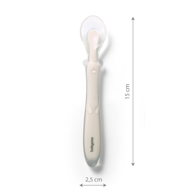 Poza cu Lingurita flexibila din silicon Babyono menta 785/02